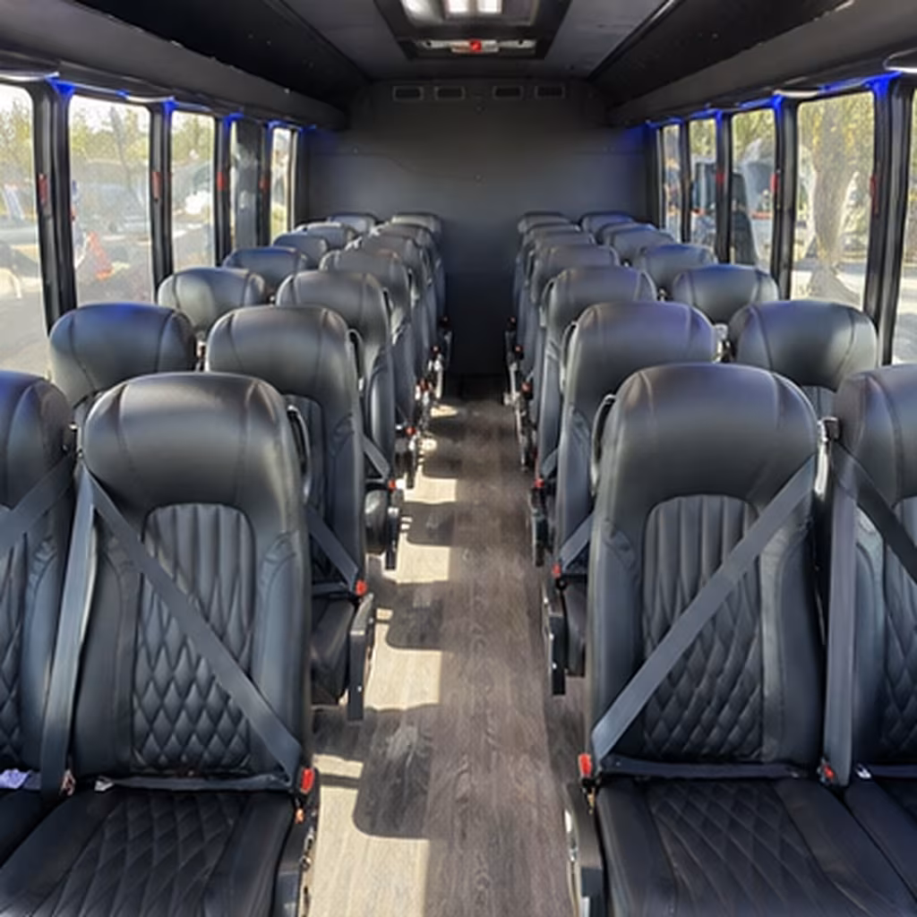 scottsdale 28 passenger minibus interior