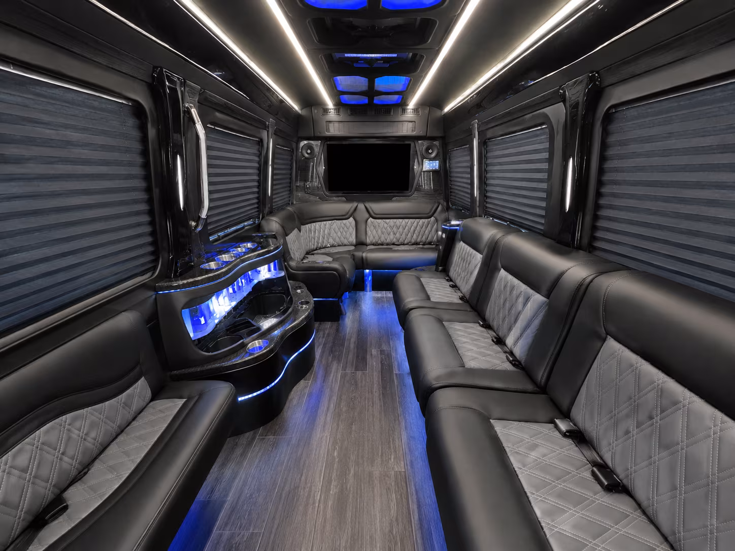 scottsdale 50 passenger party bus interior