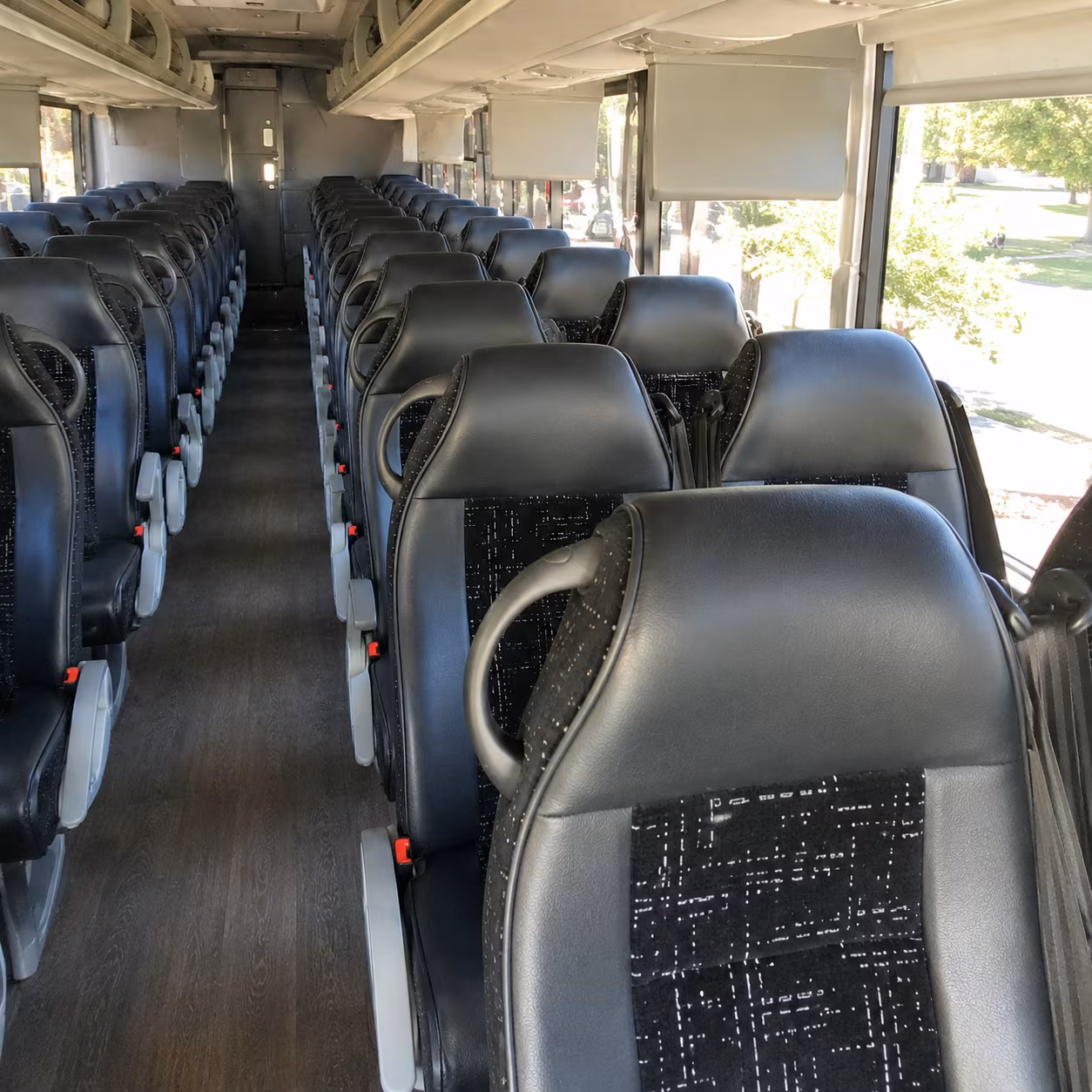 scottsdale 56 passenger charter bus inside