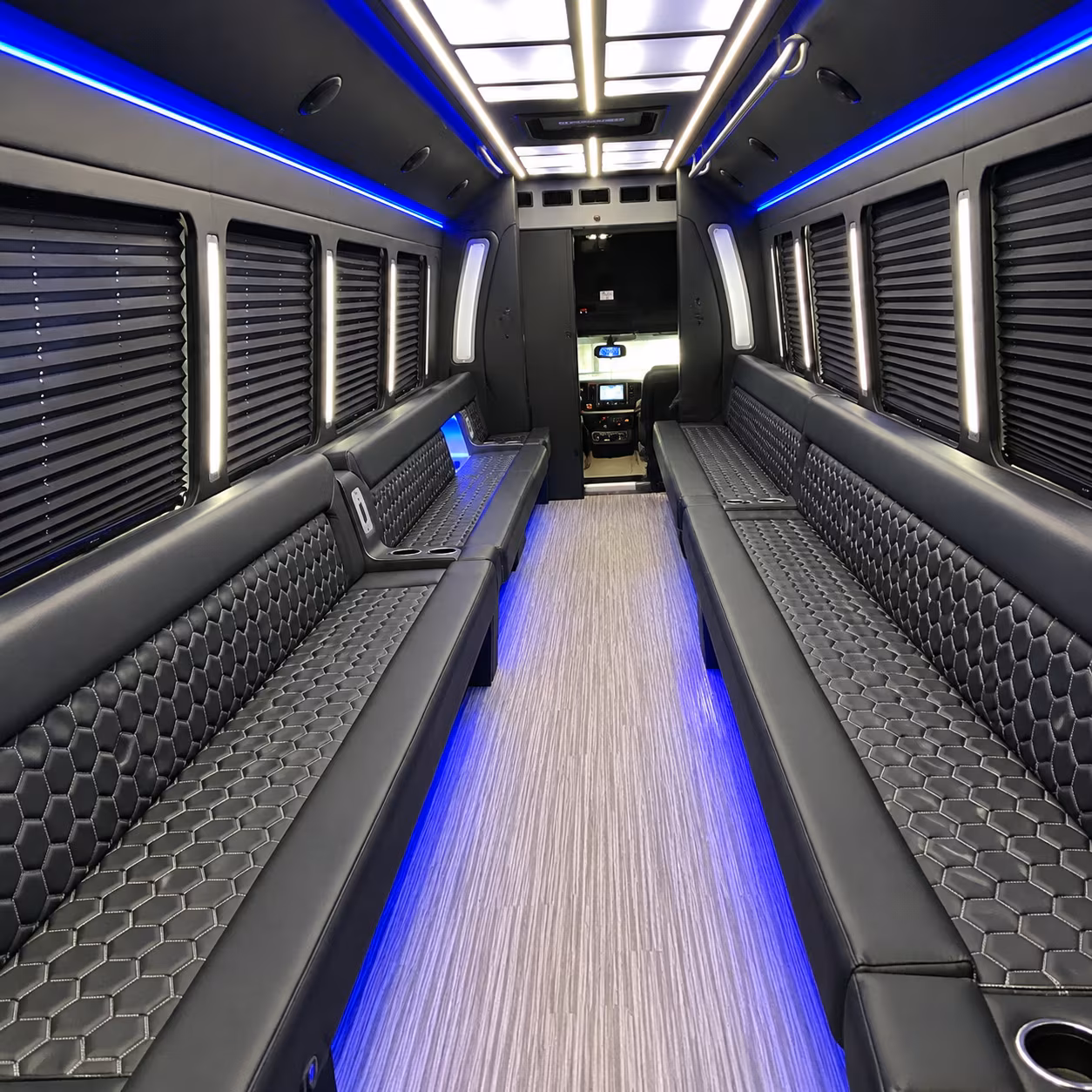 scottsdale party bus rental interior